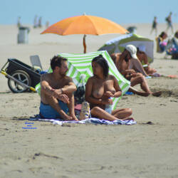 Pic #5 South Of France On Beach This Summer 3 - Topless Girls, Beach, Big Tits, Brunette, Outdoors, Beach Voyeur