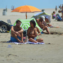 Pic #6 South Of France On Beach This Summer 3 - Topless Girls, Beach, Big Tits, Brunette, Outdoors, Beach Voyeur