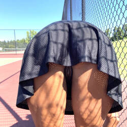 Pic #8 Tennis Commando - Pantieless Girls, Ebony, Mature, Outdoors, Bush Or Hairy, Amateur