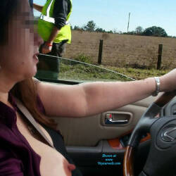 Pic #1 Flashing Truckers - Big Tits, Public Exhibitionist, Flashing, Amateur