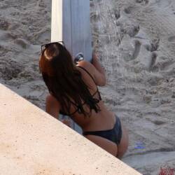 Pic #3 Brunette Beauty On A French Beach - Beach, Blonde, Outdoors, Bikini Voyeur