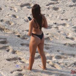 Pic #5 Brunette Beauty On A French Beach - Beach, Blonde, Outdoors, Bikini Voyeur