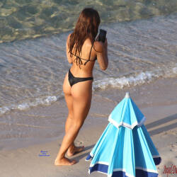 Pic #6 Brunette Beauty On A French Beach - Beach, Blonde, Outdoors, Bikini Voyeur