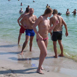 Pic #1 Life Is A Beach - Topless Girls, Beach, Brunette, Outdoors, Beach Voyeur, Medium Tits