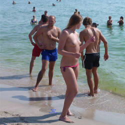 Pic #2 Life Is A Beach - Topless Girls, Beach, Brunette, Outdoors, Beach Voyeur, Medium Tits