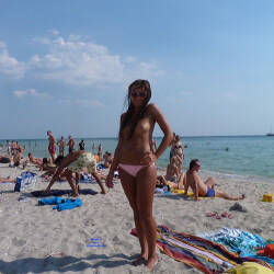 Pic #3 Beach Beauty - Topless Girls, Beach, Big Tits, Outdoors, Amateur