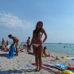 Pic #4 Beach Beauty - Topless Girls, Beach, Big Tits, Outdoors, Amateur