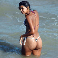 Pic #1 Recife City, Brazil - Beach, Brunette, Outdoors, Bikini Voyeur