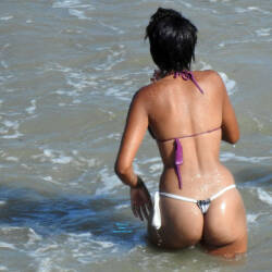 Pic #2 Recife City, Brazil - Beach, Brunette, Outdoors, Bikini Voyeur