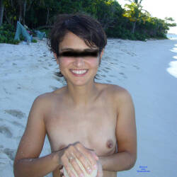 Pic #5 Caribbean Beach Vacations  - Nude Girls, Beach, Brunette, Outdoors, Small Tits, Amateur, Firm Ass