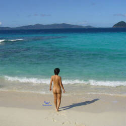 Pic #2 Caribbean Beach Vacations  - Nude Girls, Beach, Brunette, Outdoors, Small Tits, Amateur, Firm Ass