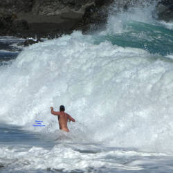 Pic #3 Wave Riders - Nude Girls, Beach, Brunette, Outdoors, Beach Voyeur