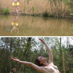 Pic #4 Outdoor Ballerina - Outdoors, Nature, Amateur, Medium Tits, Costume