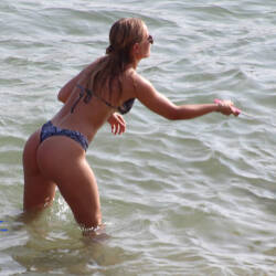 Pic #6 Who Wants To Play With Her? - Beach, Brunette, Outdoors, Bikini Voyeur