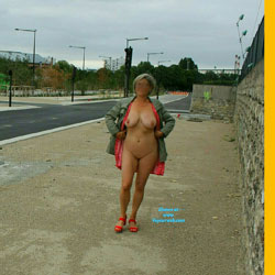 On The Road Again - Pantieless Girls, Big Tits, Public Exhibitionist, Flashing, Outdoors, Shaved, Amateur, Public Place