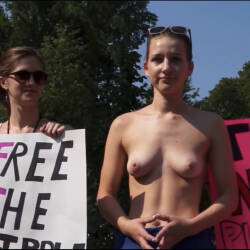 Pic #6 Free The Nipple Louisville - Topless Girls, Outdoors, Public Place, Medium Tits