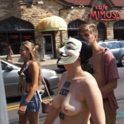 Pic #10 Free The Nipple Louisville - Topless Girls, Outdoors, Public Place, Medium Tits