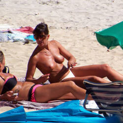 Pic #3 Topless Beach In Britanny 2 - Topless Girls, Beach, Big Tits, Outdoors, Beach Voyeur