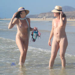 Pic #9 First Time With Sara - Nude Amateurs, Beach, Brunette, Mature, Outdoors, Small Tits, Bush Or Hairy, Amateur