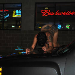 Pic #7 Pickup Pics - Nude Girls, Big Tits, Brunette, Public Exhibitionist, Outdoors, Amateur, Tattoos