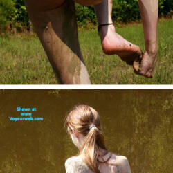 Pic #10 A Day In The Mud - Nude Girls, Big Tits, Brunette, Outdoors, Bush Or Hairy, Amateur