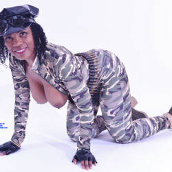 Pic #8 Raven is an Army Brat - Firm Ass, Big Tits, Ebony, Costume, Amateur, Pussy, Legs Spread Wide Open, Long Legs, Milf, Milf Ass, Nude Girls, Trimmed Pussy