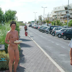 Pic #10 Nude in Public - and loving it - Amateur, Beach, Body Piercings, Natural Tits, Brunette, Nude Amateurs, Outdoors, Public Exhibitionist, Public Place, Pussy, Shaved