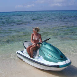 Pic #3 Jetski Milf - Beach, Long Legs, Nature, Nude Amateurs, Round Ass, Shaved, Small Tits, Beach Pussy, Natural Tits, Perky Boobs, Trimmed Pussy