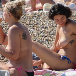 Pic #3 Beach Candids Brighton England Summer 2021 - Beach, Beach Pussy, Big Tits, Bikini Voyeur, Blonde, Brunette, Hanging Tits, Medium Tits, Natural Tits, Outdoors, Public Exhibitionist, Public Place, Topless Amateurs, Topless Girlfriends, Topless Girls, Young Woman