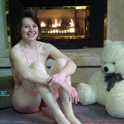 Pic #10 Bare warming at the fireplace - Amateur, Brunette, Mature, Mature Ass, Mature Pussy, Medium Tits, Natural Tits, Nude Amateurs, Nude Wives, Pussy, Pussy Hair, Trimmed Pussy, Wives In Lingerie