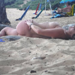 Pic #7 LB Girl - Beach, Beach Pussy, Firm Ass, Flashing, Flashing Tits, Natural Tits, Outdoors, Pussy