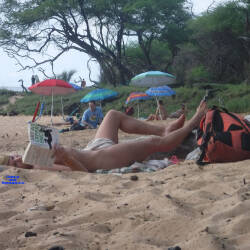 Pic #8 LB Girl - Beach, Beach Pussy, Firm Ass, Flashing, Flashing Tits, Natural Tits, Outdoors, Pussy