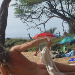 Pic #9 LB Girl - Beach, Beach Pussy, Firm Ass, Flashing, Flashing Tits, Natural Tits, Outdoors, Pussy