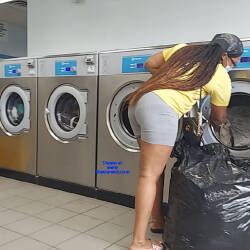 Pic #2 My day at Laundromat  - Big Ass, Big Tits, Outdoors