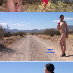 Pic #10 Red Desert - Amateur, Beautiful Ass, Big Tits, Brunette, Firm Ass, Hard Nipples, Homemade Amateur, Lingerie, Nature, Outdoors, Round Tits, See Through Panties, Sexiest Legs, Young Woman