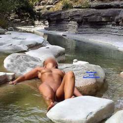 Pic #5 Naked by the river.