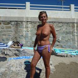 Pic #6 Paola in Costa Azzurra 2 - Amateur, Beach, Beach Pussy, Big Tits, Blonde, Firm Ass, Hanging Tits, Hard Nipples, Homemade Amateur, Natural Tits, Nature, Outdoors, Topless Amateurs, Topless Wives