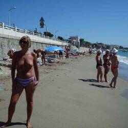 Pic #7 Paola in Costa Azzurra 2 - Amateur, Beach, Beach Pussy, Big Tits, Blonde, Firm Ass, Hanging Tits, Hard Nipples, Homemade Amateur, Natural Tits, Nature, Outdoors, Topless Amateurs, Topless Wives