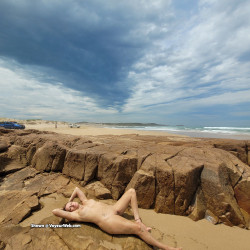 Pic #6 54yo Aussie Enjoying The Beach - Brunette, Firm Ass, Hard Nipples, Nature, Outdoors, Pussy, Sexiest Legs, Shaved, Big Tits, Legs Spread Wide Open, Young Woman