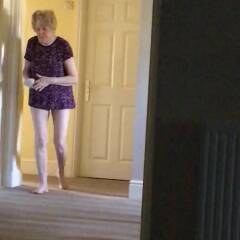 Granny shows her bum