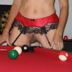 Pic #7 Pool table - Amateur, Bent Over, Brunette, Costume, Firm Ass, Hard Nipples, Lingerie, Medium Tits, Natural Tits, Nude Amateurs, Nude Wives, Perky Boobs, Pussy, Shaved, Stockings Pics