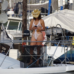 Pic #5 Hottie on a boat - Amateur, Ass, Beach, Beach Pussy, Beach Voyeur, Firm Ass, Hard Nipples, Lingerie, Long Legs, Natural Tits, Outdoors, Perky Boobs, Pussy, See Through, See Through Panties, Sexy Wives, Shaved, Softcore