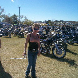 Pic #2 Bike Rally  - 2 - Amateur, Big Tits, Blonde, Brunette, Close-ups, Flashing Tits, Hard Nipples, Mature, Medium Tits, Natural Tits, Outdoors, Public Exhibitionist, Public Place, Small Tits, Topless Amateurs, Topless Girlfriends, Topless Girls, Topless Wives, Voyeur