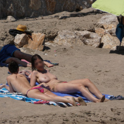 Pic #5 Sea conversation - Amateur, Beach, Beach Pussy, Beach Voyeur, Big Tits, Brunette, Hanging Tits, Hard Nipples, Natural Tits, Nature, Outdoors, Perky Boobs, Small Tits, Topless Amateurs, Topless Girls, Young Woman, Voyeur