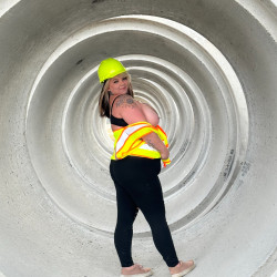 Pic #3 At the jobsite - Bbw, Big Tits, Blonde, Hard Nipples, Natural Tits, Outdoors, Topless Girls