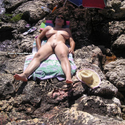 Pic #10 beach again - Amateur, Ass, Beach, Beach Pussy, Big Tits, Brunette, Hanging Tits, Hard Nipples, Legs Spread Wide Open, Nature, Nude Amateurs, Nude Girls, Outdoors, Pussy, Sexiest Legs, Shaved, Wet, Wet Pussy Pic, Wet Tits, Young Woman