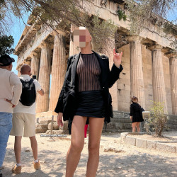 Pic #6 Athens 2024 - Amateur, Ass, Hanging Tits, Hard Nipples, Long Legs, Medium Tits, Natural Tits, Outdoors, Public Exhibitionist, Public Place, Pussy, See Through, Sexiest Legs, Women In See Through Clothes, Flashing, Flashing Tits