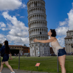 Pic #3 Visiting Pisa - Brunette, Flashing, Flashing Tits, Hard Nipples, High Heels Amateurs, Legs Spread Wide Open, Milf, Milf Ass, Natural Tits, Outdoors, Public Exhibitionist, Public Place, Pussy, See Through, Sexy Wives, Shaved, Small Tits, Women In See Through Clothes