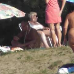 so fat ass nude granny beach voyeur