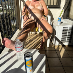 Pic #5 On a Balcony - Amateur, Close-ups, Cunt Pics, Hanging Tits, Hard Nipples, Homemade Amateur, Legs Spread Wide Open, Mature, Mature Ass, Mature Pussy, Natural Tits, Nude Amateurs, Nude Wives, Outdoors, Pussy, Shaved